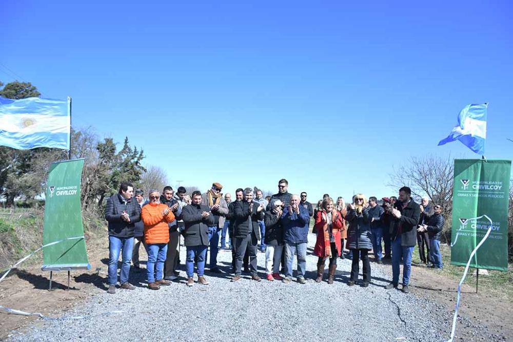 Quedó inaugurado el camino estabilizado que une Moquehuá con Villa Moll