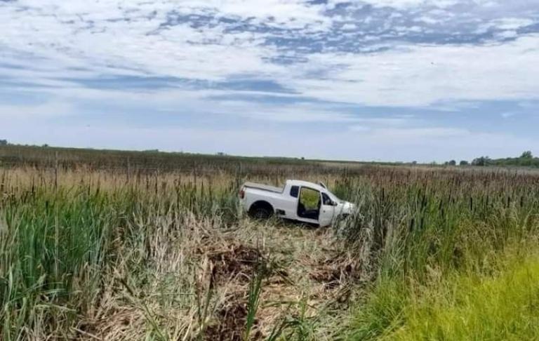 Despiste de una camioneta en la Ruta Nacional 5