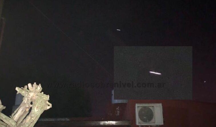 Imagen ampliada del objeto volador que pasó por el cielo de Rawson