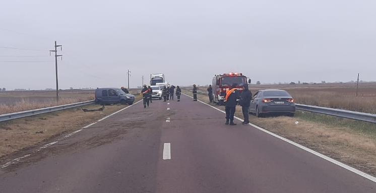 Ruta 5: despistó una camioneta con 8 ocupantes a la altura de Pehuajó