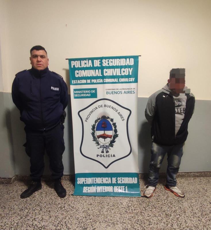 FUE DETENIDO UN DELINCUENTE CON FRONDOSOS ANTECEDENTES PENALES