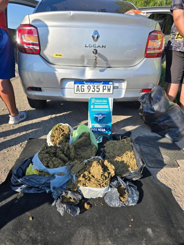 Dos sujetos detenidos al pretender ingresar estupefacientes a la ciudad