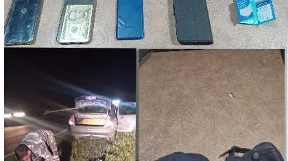 Cuando los quisieron interceptar se dieron a la fuga